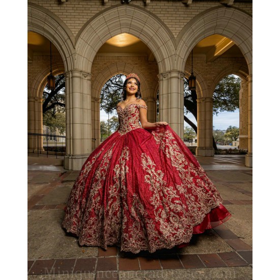 2024 Instagram Gowns Red Quince Dresses Sequin Off Shoulder Vestidos De 15 Anos Sweetheart Neck Birthday Party Dress