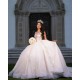 Ball Gown Champagne Quinceanera Dresses Sweetheart Neck Lace Appliques Long Prom Sweet 16 Prom Gowns Vestidos De Quinceanera