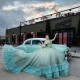 Ball Gowns Sage Green Quinceanera Dresses for Girls Sweetheart Appliques Lacing up Vestido De 15 Anos