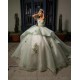 Birthday Party Dress Off Shoulder Sage Green Quince Dresses Lace Appliques Vestidos De 15 Anos Sweetheart Neck 2024 Instagram Gowns