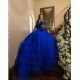 Detachable Blue Quince Dresses Lace Appliques Vestidos De 15 Anos Sweetheart Neck 2024 Instagram Gowns Birthday Party Dress