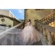 Instagram Gowns Rose Gold Quince Dress Off Shoulder Vestidos De 15 Anos 3D Flowers Sweetheart Neck Birthday Party Dresses