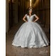 Instagram Gowns White Quince Dress Off Shoulder Vestidos De 15 Anos Lace Appliques Sweetheart Neck Birthday Party Dresses