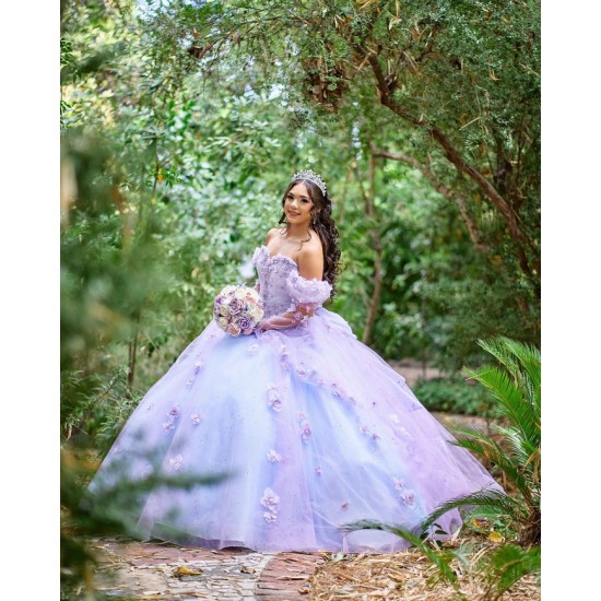 Instagram Vestidos De 15 Anos Sweetheart Neck Lilac Quinceanera Dress Off Shoulder Women 2024 Ball Gown