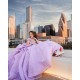 Lace Appliques Lilac Quince Dress Off Shoulder 15 Anos Sequin Women 2024 Ball Gown Sweetheart Neck Girl Birthday Gowns With Bow