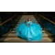 Off Shoulder Aqua Quinceanera Dress 3D Flowers Sweet 15 Gowns Wear Pageant Sweetheart Neck 2024 Instagram Gowns