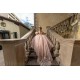 Off Shoulder Instagram Gowns Pink Quince Dress Vestidos De 15 Anos Lace Appliques Sweetheart Neck Birthday Party Dresses