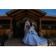 Off Shoulder Sky Blue Quinceanera Dress Lace Appliques Sweet 15 Gowns Sequin Wear Pageant Sweetheart Neck 2024 Instagram Gowns