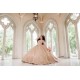 Off Shoulder Champagne Quince Dress V Neck Vestidos De 15 Anos Sequin Birthday Party Dress