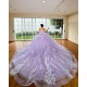 Off Shoulder Lavender Quinceanera Dress Sweetheart Neck Vestidos De 15 Anos With Bow