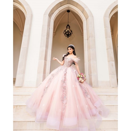 Off Shoulder Pink Quince Dress Sweetheart Neck Vestidos De 15 Anos Sequin Birthday Party Dress