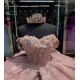 Off Shoulder Pink Quinceanera Dress Tiered Vestidos De 15 Anos Sequin Instagram Gowns Lace Appliques Princess Dress With Bow