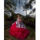 Ruffled Red Quinceanera Dress Lace Appliques Sweet 15 Gowns Off Shoulder Wear Pageant Sweetheart Neck 2024 Instagram Gowns