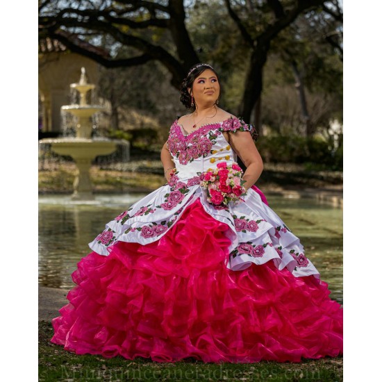 Ruffled Red Quinceanera Dress Lace Appliques Sweet 15 Gowns Off Shoulder Wear Pageant Sweetheart Neck 2024 Instagram Gowns