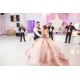 Sleeveless Rose Gold Quinceanera Dress Lace Appliques Sweet 15 Gowns Sequin Wear Pageant Sweetheart Neck 2024 Instagram Gowns