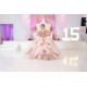 Sleeveless Rose Gold Quinceanera Dress Lace Appliques Sweet 15 Gowns Sequin Wear Pageant Sweetheart Neck 2024 Instagram Gowns