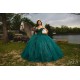 Sleeveless Vestidos De 15 Anos Emerald Green Quince Dress Lace Appliques Sweetheart Neck Instagram Gowns Birthday Party Dresses