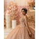 Sleeveless Vestidos De 15 Anos Rose Gold Quince Dress Lace Appliques Sweetheart Neck Instagram Gowns Birthday Party Dresses