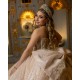 Sleeveless Champagne Quinceanera Dress Sequin Pearl Vestidos De 15 Anos Crystal Instagram Gown With Bow