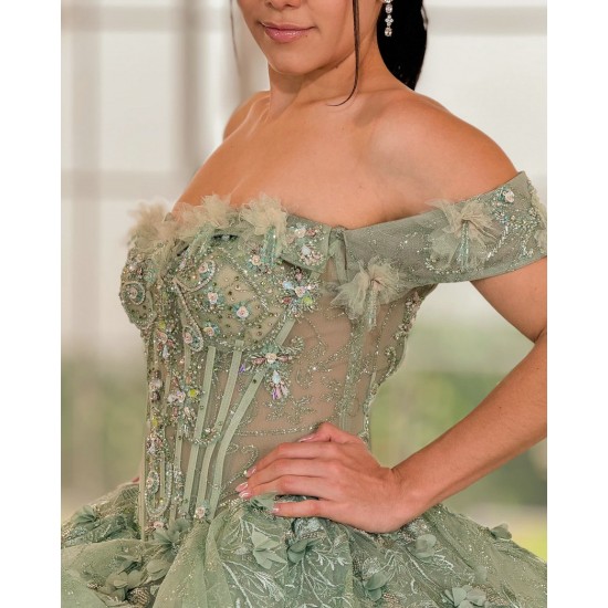 Sleeveless Vestidos De 15 Anos Sage Green Quinceanera Dress 2024 Lace Appliques Cocktail Dresses