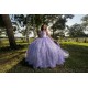 Spaghetti Strap Lilac Quinceanera Dress Sweetheart Neck Sweet 15 Gowns Lace Appliques 2024 Instagram Gowns Vestidos De 15 Anos