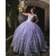 Sweetheart Neck Lilac Quince Dresses Off Shoulder Birthday Party Dress Lace Appliques Vestidos De 15 Anos 2024 Instagram Gowns