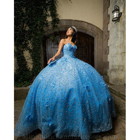 Sweetheart Neck Sky Blue Quince Dresses Sleeveless Birthday Party Dress Lace Appliques Vestidos De 15 Anos 2024 Instagram Gowns