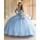 Sweetheart Neck Sky Blue Quince Dresses Sleeveless Birthday Party Dress Lace Appliques Vestidos De 15 Anos 2024 Instagram Gowns