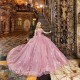 Sweetheart Neck Pink Quinceanera Dress Off Shoulder Vestidos De 15 Anos Sequin Girls Princess Dress