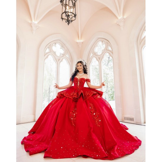 Sweetheart Neck Red Quinceanera Dress Off Shoulder Women 2024 Ball Gown Instagram Vestidos De 15 Anos