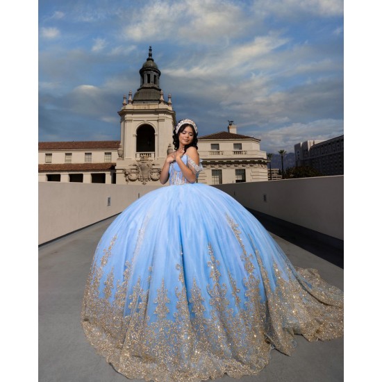 Sweetheart Neck Sky Blue Quinceanera Dress 2024 Formal Vestidos De 15 Anos Sequin Cocktail Dresses