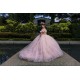 Vestidos De 15 Anos Pink Quinceanera Dress Sweetheart Neck Sweet 15 Gowns Lace Appliques Off Shoulder 2024 Instagram Gowns