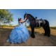 Vestidos De 15 Anos Sky Blue Quinceanera Dress Sweetheart Neck Sweet 15 Gowns Lace Appliques Off Shoulder 2024 Instagram Gowns