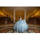 Vestidos De 15 Anos Sky Blue Quinceanera Dress Sweetheart Neck Sweet 15 Gowns Lace Appliques Sleeveless 2024 Instagram Gowns