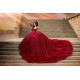 Detachable Ruffled Burgundy Quince Dress Sweetheart Neck Instagram Gowns Lace Appliques Vestidos De 15 Anos Birthday Party Dresses