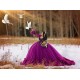 Long Sleeve Purple Quince Dress Sweetheart Neck Instagram Gowns Ruffled Birthday Party Dresses Lace Appliques Vestidos De 15 Anos