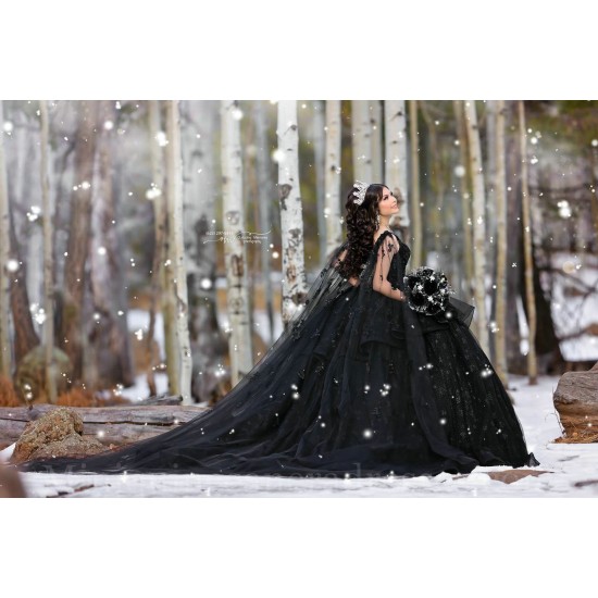 Off Shoulder Black Quince Dress Sweetheart Neck Instagram Gowns Lace Appliques Vestidos De 15 Anos Birthday Party Dresses