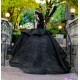 Off Shoulder Black Quince Dress Sweetheart Neck Instagram Gowns Sequin Birthday Party Dresses Lace Appliques Vestidos De 15 Anos