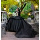 Off Shoulder Black Quince Dress Sweetheart Neck Instagram Gowns Sequin Birthday Party Dresses Lace Appliques Vestidos De 15 Anos