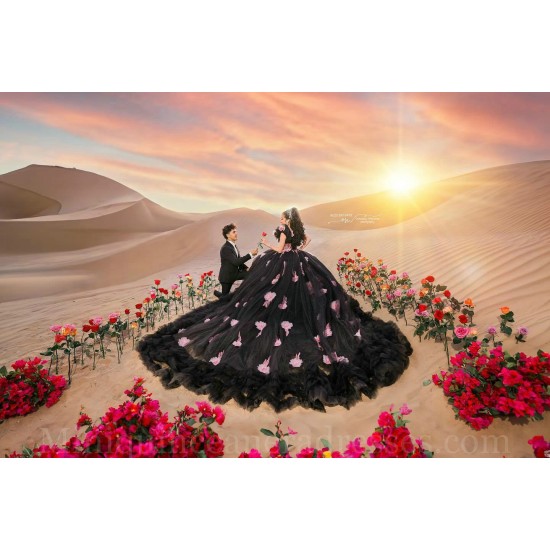 Off Shoulder Black Quince Dress Vestidos De 15 Anos Sweetheart Neck Instagram Gowns Lace Appliques Birthday Party Dresses