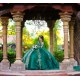 Off Shoulder Emerald Green Quince Dress Sweetheart Neck Instagram Gowns Birthday Party Dresses Lace Appliques Vestidos De 15 Anos