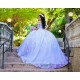 Off Shoulder Lilac Quince Dress Sweetheart Neck Instagram Gowns Birthday Party Dresses Vestidos De 15 Anos With 3D Flowers