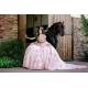 Off Shoulder Pink Quince Dress Sweetheart Neck Instagram Gowns Lace Appliques Birthday Party Dresses Vestidos De 15 Anos