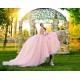 Off Shoulder Pink Quince Dress Sweetheart Neck Instagram Gowns Lace Appliques Vestidos De 15 Anos Birthday Party Dresses