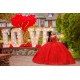 Off Shoulder Red Quince Dress Sweetheart Neck Instagram Gowns Birthday Party Dresses Lace Appliques Vestidos De 15 Anos