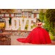 Off Shoulder Red Quince Dress Sweetheart Neck Instagram Gowns Birthday Party Dresses Lace Appliques Vestidos De 15 Anos