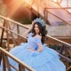 Off Shoulder Sky Blue Quince Dress Tiered Vestidos De 15 Anos Sweetheart Neck Instagram Gowns Lace Appliques Birthday Party Dresses