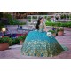 Sleeveless Emerald Green Quince Dress Vestidos De 15 Anos Lace Appliques V  Neck Instagram Gowns Birthday Party Dresses