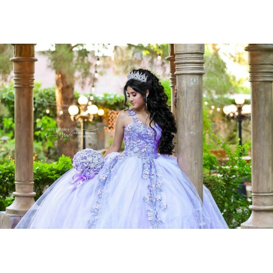 Sleeveless Lilac Quince Dress Sweetheart Neck Instagram Gowns Lace Appliques Birthday Party Dresses Vestidos De 15 Anos