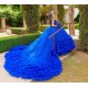 Tiered Blue Quince Dress Birthday Party Dresses Sweetheart Neck Vestidos De 15 Anos Sleeveless Instagram Gowns